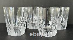 Mikasa Flame D'amore Crystal (4) Executive Double Old Fashioned Glasses 4 3/8