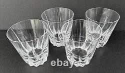 Mikasa Flame D'amore Crystal (4) Executive Double Old Fashioned Glasses 4 3/8