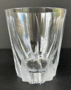 Mikasa Flame D'amore Crystal (4) Executive Double Old Fashioned Glasses 4 3/8