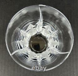 Mikasa Flame D'amore Crystal (4) Executive Double Old Fashioned Glasses 4 3/8