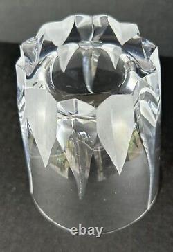 Mikasa Flame D'amore Crystal (4) Executive Double Old Fashioned Glasses 4 3/8