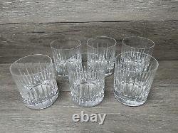 Miller Rogaska SOHO Double Old Fashioned Tumblers Vertical Cuts Set of 6