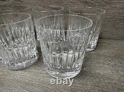 Miller Rogaska SOHO Double Old Fashioned Tumblers Vertical Cuts Set of 6