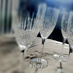 Mint Bohemian Clear Cut Crystal Wine Glass Set of 18. Rogaska etch signed