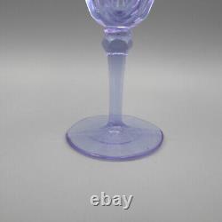 Moser Cut Crystal ALEXANDRITE / NEODYMIUM Small Cordial Glasses Set of Six