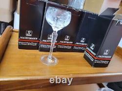 NACHTMANN TRAUBE TALL WINE HOCK GLASS CUT CRYSTAL 8-1/8 one nib