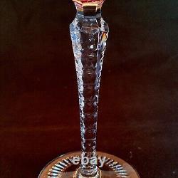 NACHTMANN TRAUB RUBY TALL WINE HOCK, Cut Lead Crystal, 8.25, Glasses, 2PCS SET