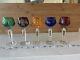 NACHTMANN Traube Cut to Clear Crystal Tall Hock Wine Glasses- set of 5