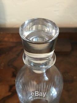 NANCY Pattern Baccarat Cut Crystal Glass Spirit Decanter with Stopper Signed