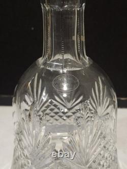 NEVER USED Wedgwood Majesty Vintage Cut Crystal Glass Decanter & Stopper 12'