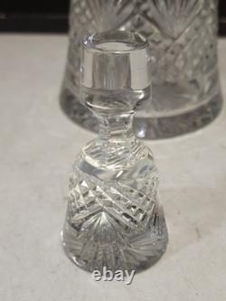 NEVER USED Wedgwood Majesty Vintage Cut Crystal Glass Decanter & Stopper 12'