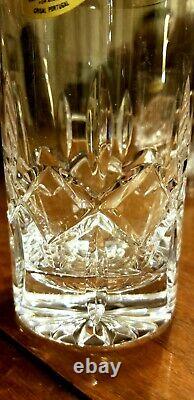 NEW. Atlantis Crystal Fernando Simple Cuts RARE Set of (4) 5 Glasses Portugal