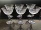 NEW Bohemian Czech Crystal Set Of 6 Champagne Glasses Hand Cross Cut Vintage