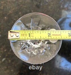 NEW Bohemian Czech Crystal Set Of 6 Champagne Glasses Hand Cross Cut Vintage