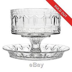 NEW Marquis by Waterford Finley Multi Use Fan & Wedge Cut Crystal Cake Stand