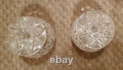 NEW UNUSED Waterford Tyrone Set of 2 Shannon Tulip Brandy Glasses in Box 1970's