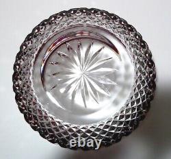 NEW Waterford Crystal CLARENDON (1997-2008) Ruby Red Cut to Clear Bowl 6