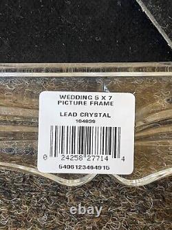 NEW Waterford Cut Lead Crystal Frame 5 x 7 Luxury Wedding Collection Gift