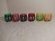 Nachtmann Antika Colored Cut to Clear 3 Old Fashioned Glass Set of 6