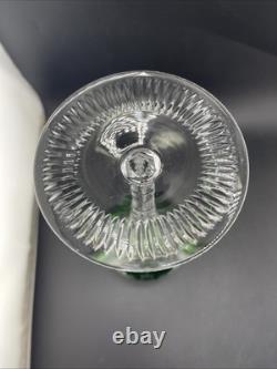Nachtmann Bohemian Hock Wine Glasses Set 4 Cut Crystal Grapes Colored