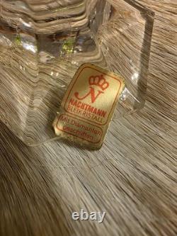 Nachtmann Crystal Antika Set of 4 colorful crystal liqueur glasses 4 1/2 tall
