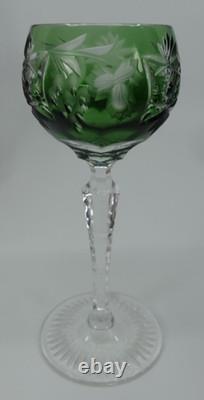 Nachtmann Crystal Cut to Clear Decanter and Sherry Glass Set (6), 13 tall
