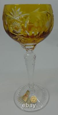 Nachtmann Crystal Cut to Clear Decanter and Sherry Glass Set (6), 13 tall