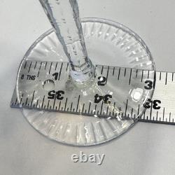 Nachtmann Crystal Wine Set Of 4 Glass Yellow Amber Cut To Clear 8 1/4 Brown Vtg