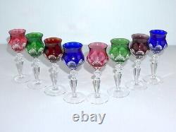 Nachtmann Marilyn Cut-to-clear Cased Crystal Cordial Glasses Set Of 8