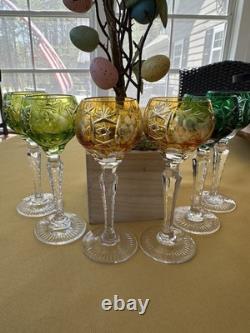 Nachtmann Traube Cordials Set Of Six Cut To Clear