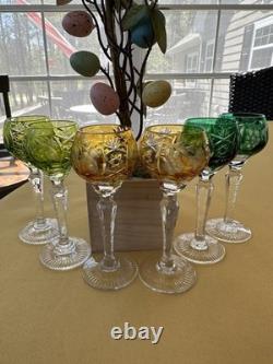 Nachtmann Traube Cordials Set Of Six Cut To Clear