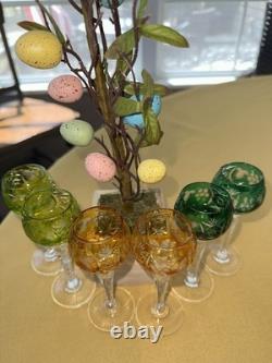 Nachtmann Traube Cordials Set Of Six Cut To Clear