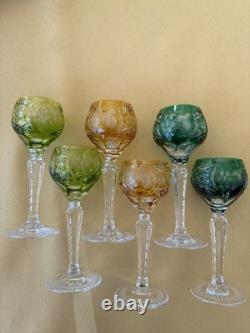 Nachtmann Traube Cordials Set Of Six Cut To Clear