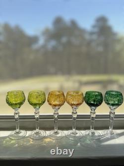 Nachtmann Traube Cordials Set Of Six Cut To Clear