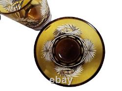 Nachtmann Traube Cut to Clear Crystal Whiskey Glasses Set of 5! Excellent Cond