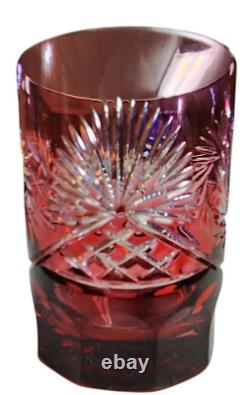 Nachtmann Traube Cut to Clear Crystal Whiskey Glasses Set of 5! Excellent Cond