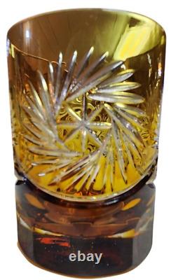 Nachtmann Traube Cut to Clear Crystal Whiskey Glasses Set of 5! Excellent Cond