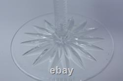 ODESSA by Fabrege Martini Glass cut fan & criss cross crystal cobalt blue