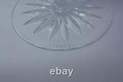 ODESSA by Fabrege Martini Glass cut fan & criss cross crystal cobalt blue