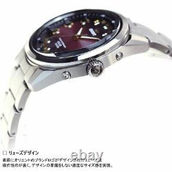 ORIENT Neo 70's Watch WV0081SE Solar Radio Wave Controlled Red 3 Cut Glass Japan