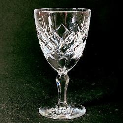 ORREFORS KAROLINA WATER GLASSES, Cut Lead Crystal, 6 oz, Made in Sweden, 4PCS