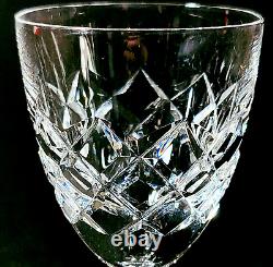 ORREFORS KAROLINA WATER GLASSES, Cut Lead Crystal, 6 oz, Made in Sweden, 4PCS