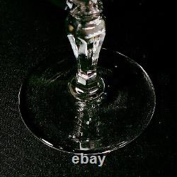 ORREFORS KAROLINA WATER GLASSES, Cut Lead Crystal, 6 oz, Made in Sweden, 4PCS