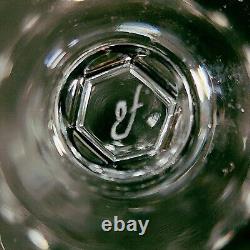ORREFORS KAROLINA WATER GLASSES, Cut Lead Crystal, 6 oz, Made in Sweden, 6PCS