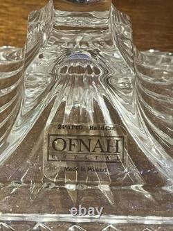 Ofnah Poland Cut Colbalt Blue Crystal Glass Egg Box