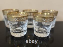 One Mint Saint Louis Crystal THISTLE GOLD Double Old Fashioned. 5 Available