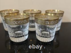 One Mint Saint Louis Crystal THISTLE GOLD Double Old Fashioned. 5 Available