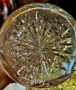 Ornate Antique American Brilliant cut clear crystal vase Dorflinger