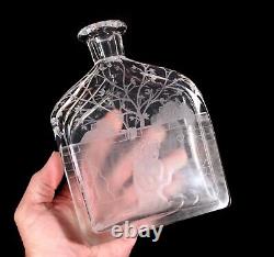 Orrefors Edward Hald Cut Crystal Glass Decanter Bottle Susanna & Elders Vintage