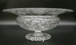 PAIRPOINT Art Glass CORNWALL Cut Engraved Crystal Footed 12 Centerpiece Bowl